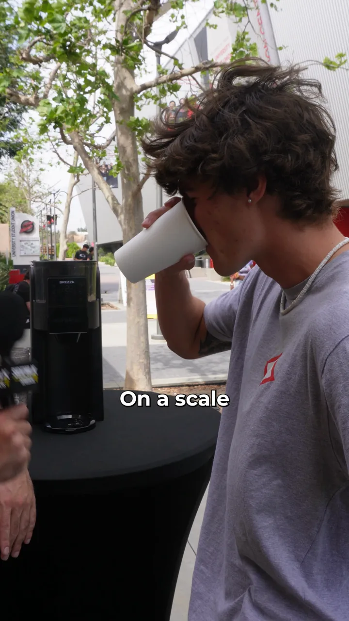 Brezza taste-test street interview in Los Angeles